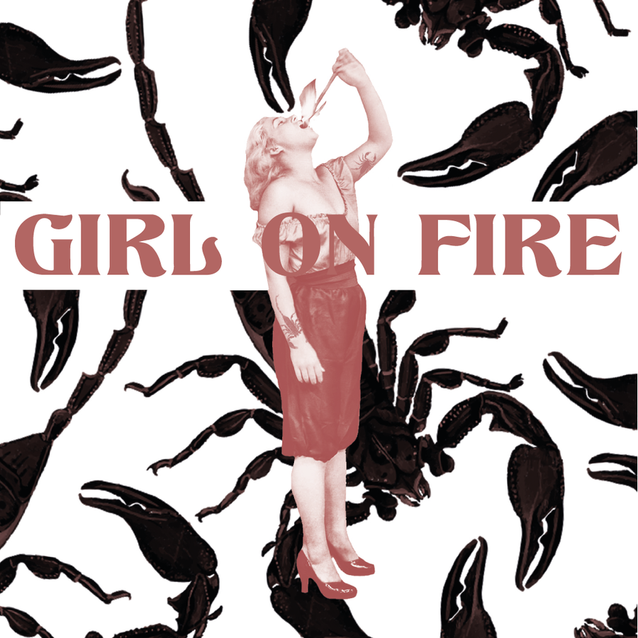 Girl on fire - Carte postale