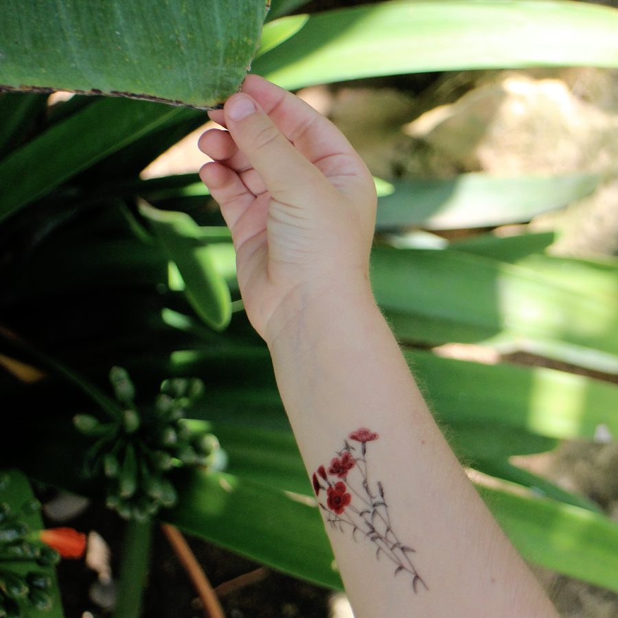 Wild red - Temporary tattoos
