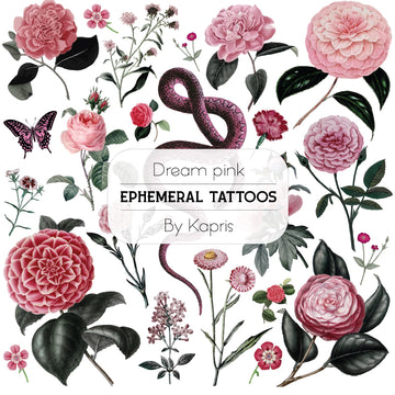 Rosa Sueño - Tatuajes temporales