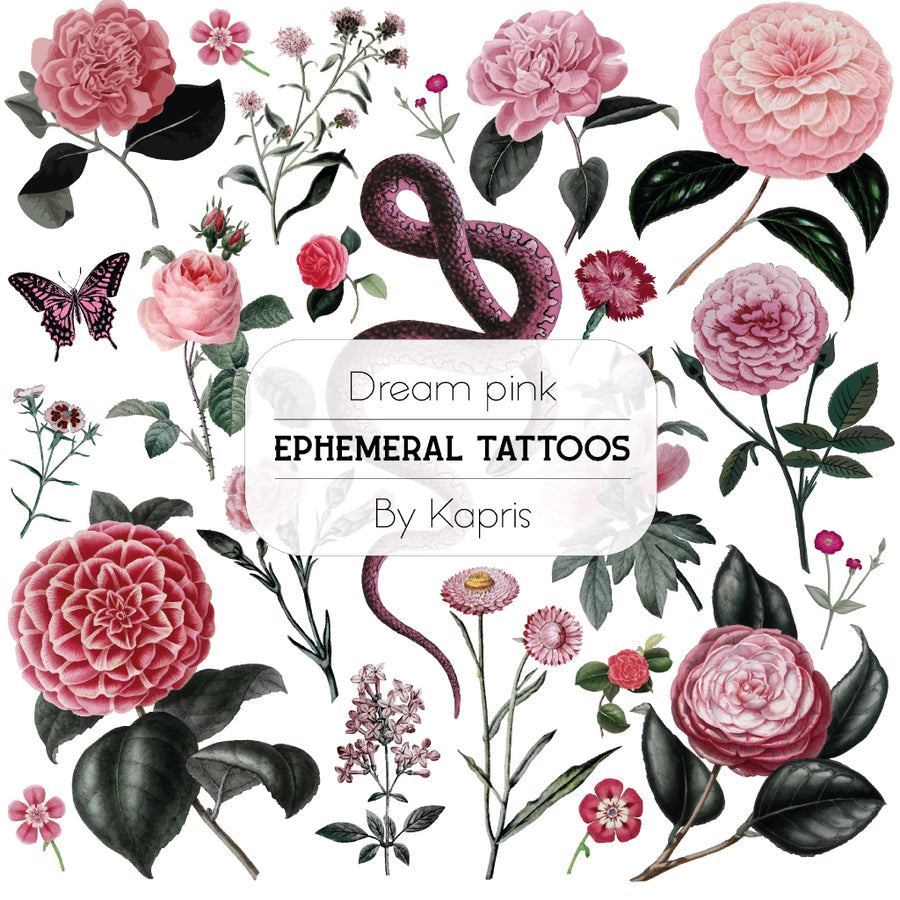 Dream Pink - Temporary tattoos