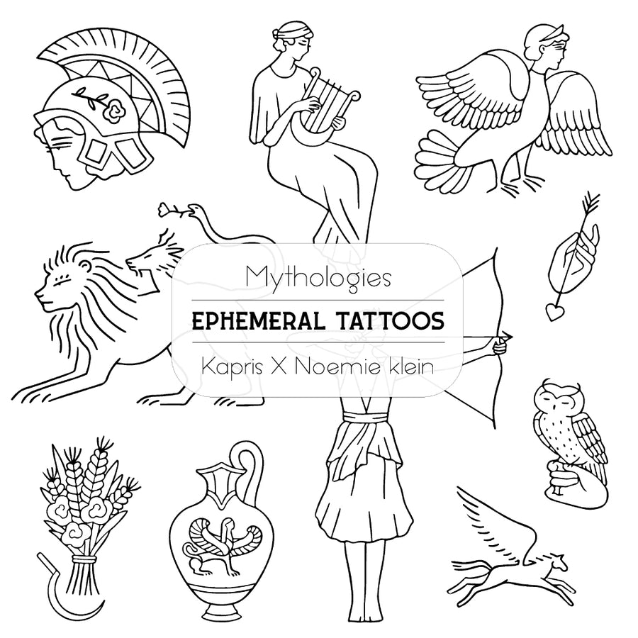 Mythologies - Temporary tattoos
