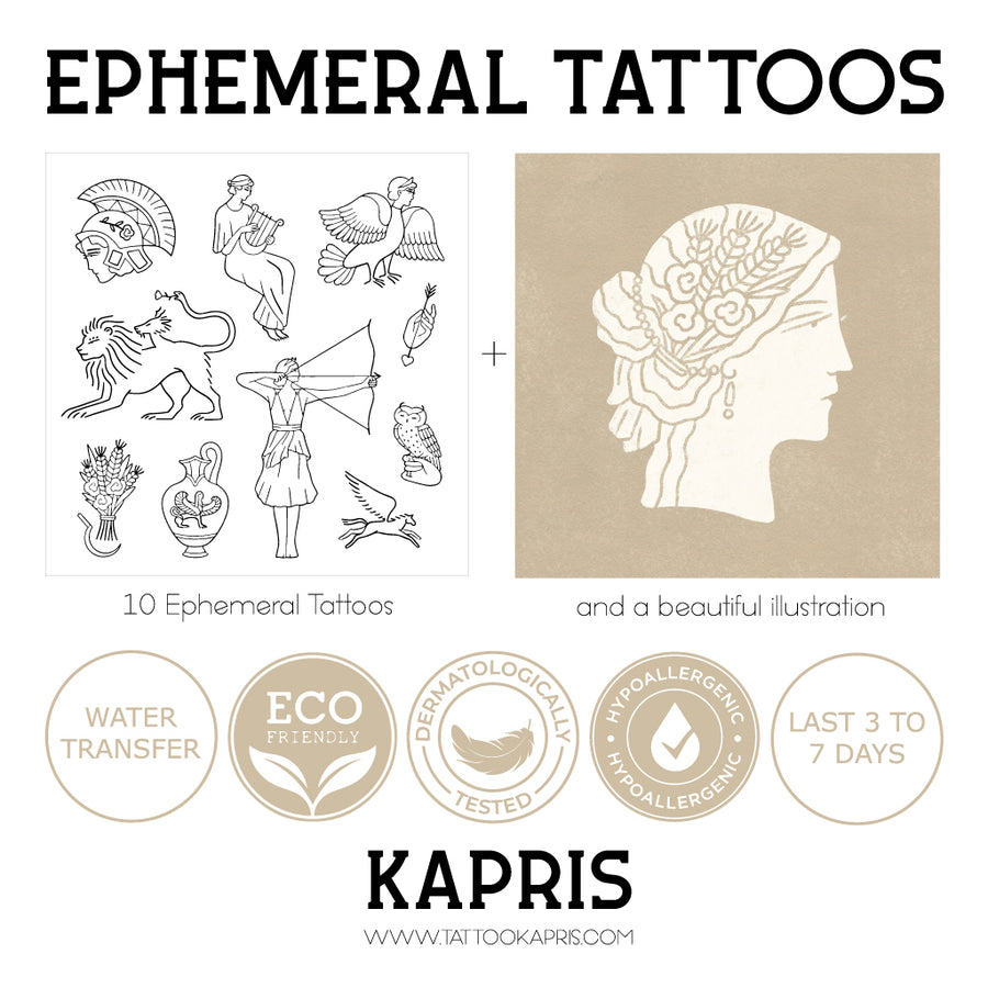 Mythologies - Temporary tattoos
